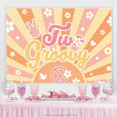 Weiss Blumen Orange 2 Glücklich Geburtstag Party Hintergrund